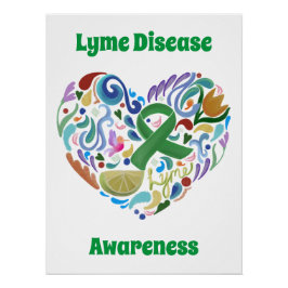 Lyme Disease Awareness Poster Sign Large #lyme