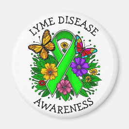 Lyme Disease Awareness Ribbon Magnet