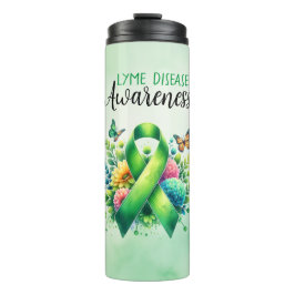 Lyme Disease Awareness Ribbon Thermosbecher