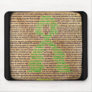 Lyme Disease Gefühls Poster, verleugnet, vernachlä Mousepad
