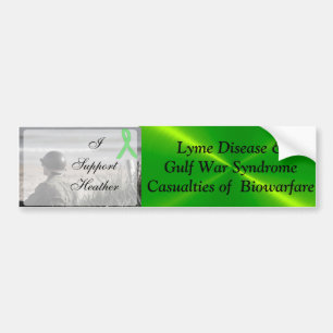 Lyme Disease Golfkrieg Syndrome, Biowarfare Bumper Autoaufkleber