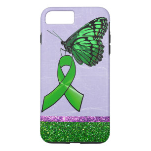 Lyme Disease Phone Case Lila grüner Schmetterling