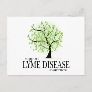 Lyme Disease Tree Postkarte