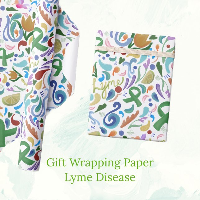 Lyme Disease vorhanden Geschenkgutschrift #lyme #l Geschenkpapier (Von Creator hochgeladen)