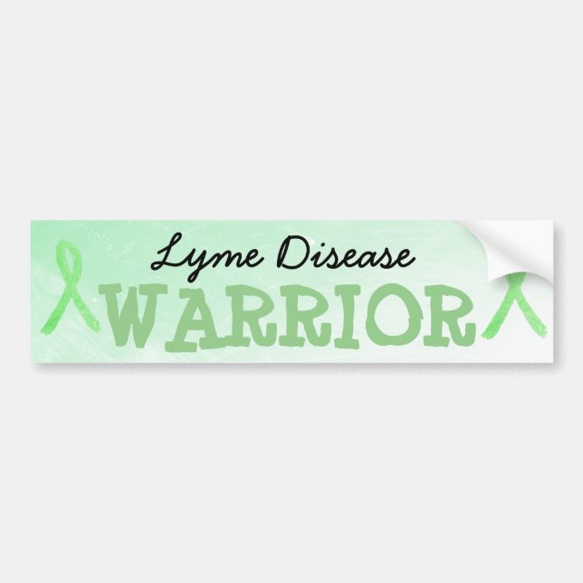 Lyme Disease Warrior Autoaufkleber (Vorne)
