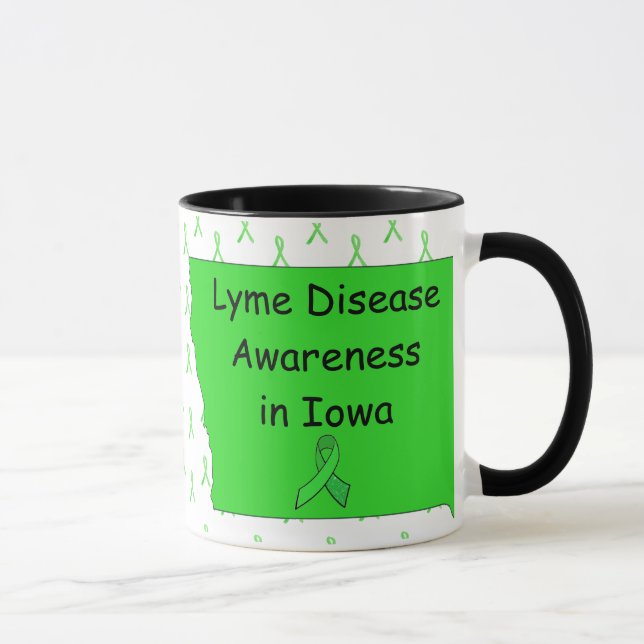 Lyme-Erkrankung Bewusstsein in der Iowa-Tasse Tasse (Rechts)