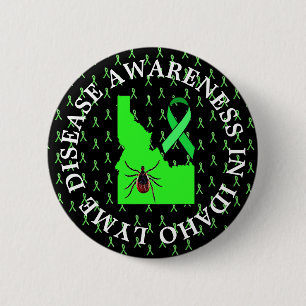 Lyme-Erkrankung Bewusstsein in Idaho Button