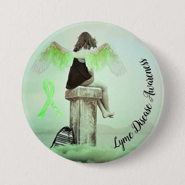 Lyme-Erkrankung Button (Vorderseite)