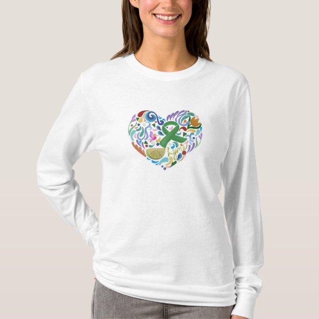 Lyme-Erkrankung Herzerkrankung Lange Schläfrigkeit T-Shirt (Vorderseite)
