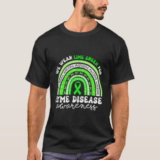 Lyme-Erkrankung Sensibilisierung für kalkgrüne Lym T-Shirt