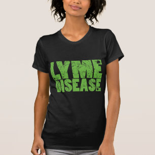 Lyme grünen "Lyme-Borreliose" Entwurf mit Ticken T-Shirt