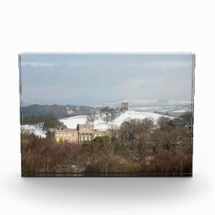 Lyme Hall und Cage Winter Dankeschön Card Fotoblock