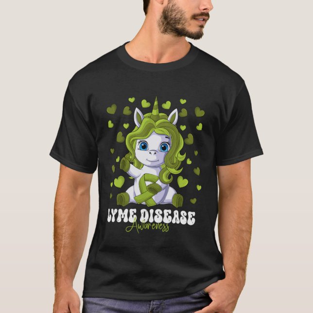 Lyme-Krankheit Aufklärung Monat Limette grüne Band T-Shirt (Vorderseite)