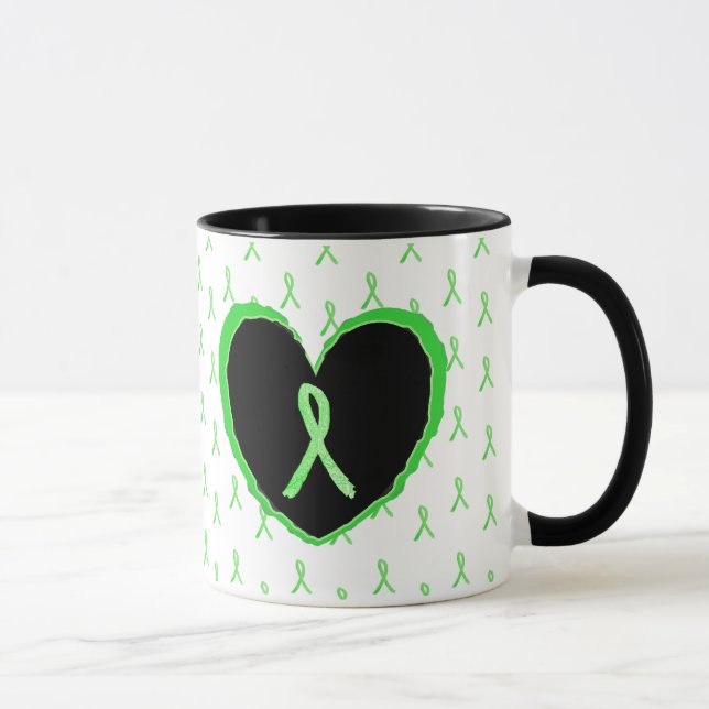 Lyme-Krankheit Bewusstsein Kaffeepause Tasse mit L (Rechts)