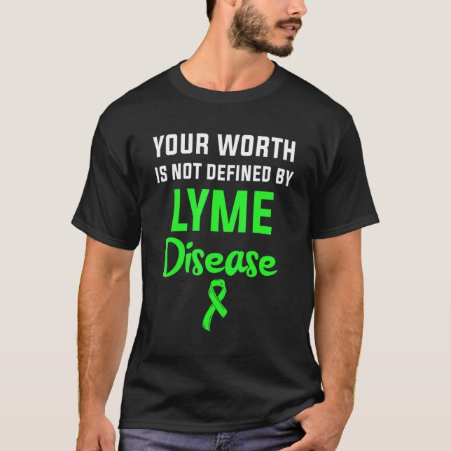 Lyme-Krankheit Survivor Krieger-Bewusstsein 35 T-Shirt (Vorderseite)