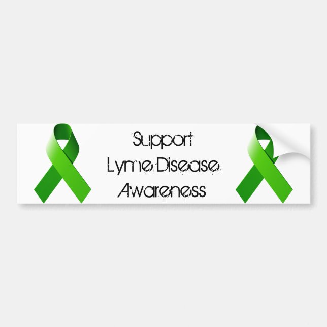 Lyme Krankheits-Bewusstseins-Autoaufkleber Autoaufkleber (Vorne)