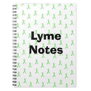Lyme Notes Lyme disease Awareness Ribbbons Notizblock