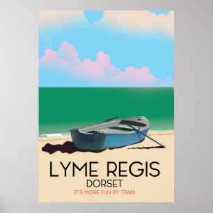 Lyme Regis, affiche de voyage dorset Vintage.