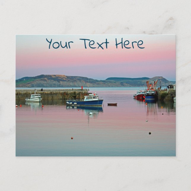 Lyme Regis anpassbare Postkarte (Vorderseite)