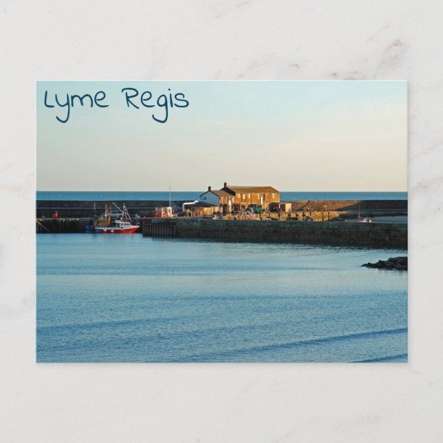 Lyme Regis Cobb Postkarte (Vorderseite)