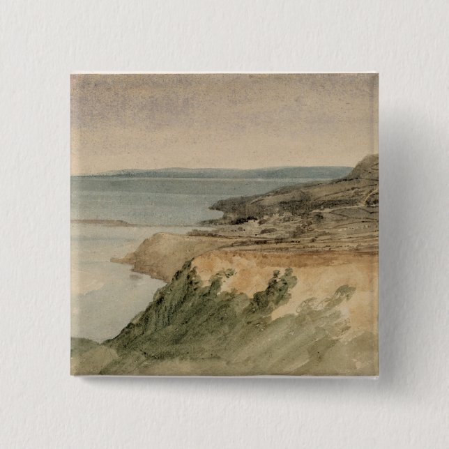 Lyme Regis, Dorset, c.1797 (w/c über Bleistift auf Button (Vorderseite)