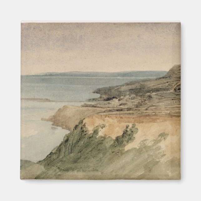Lyme Regis, Dorset, c.1797 (w/c über Bleistift auf Magnet (Vorne)
