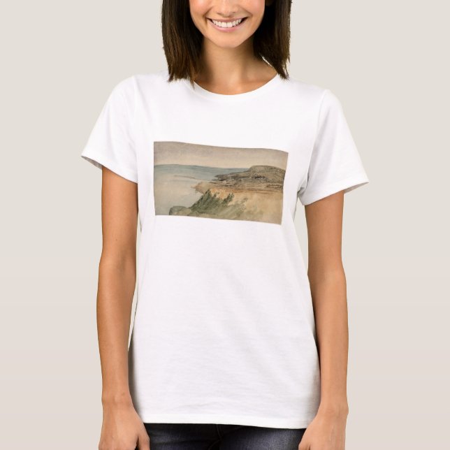 Lyme Regis, Dorset, c.1797 (w/c über Bleistift auf T-Shirt (Vorderseite)