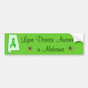 Lyme-Syndrom im Autoaufkleber Alabama