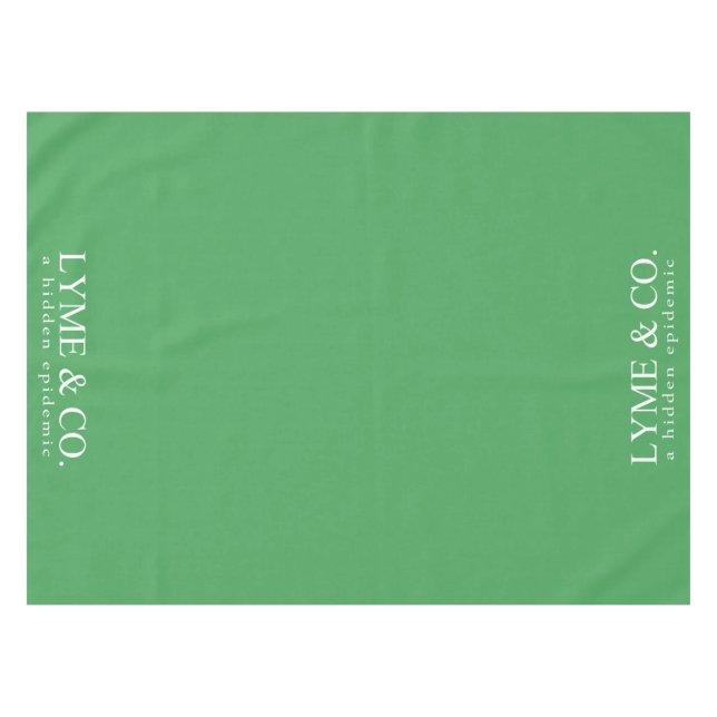 Lyme u. Co. | Lyme-Borreliose-Bewusstsein Tischdecke (Vorderseite (Horizontal))