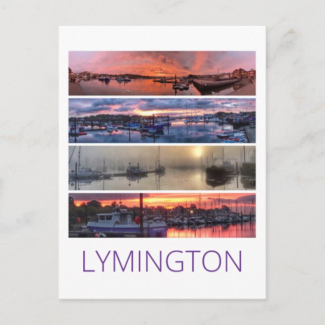 Lymington Postkarte (Vorderseite)