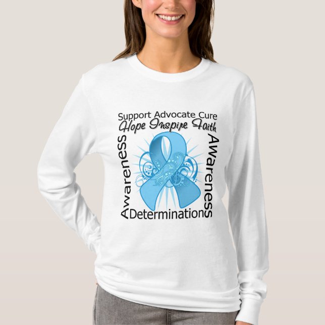 Lymphedema Inspirations-gewundenes Band T-Shirt (Vorderseite)