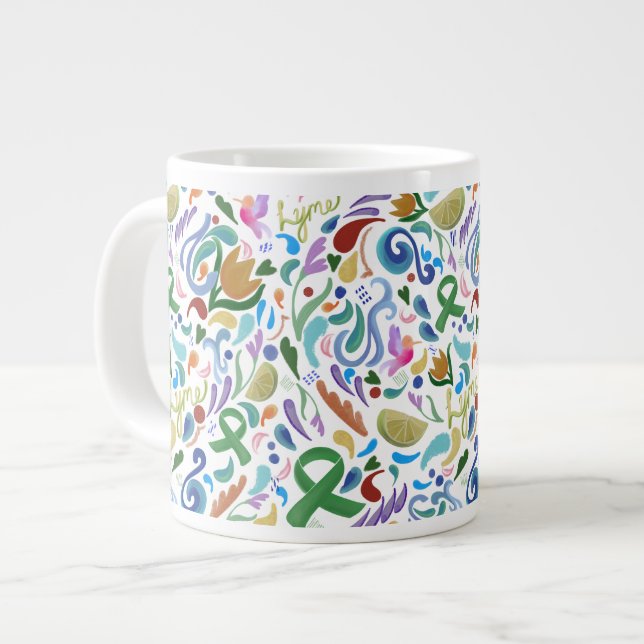 Lympherkrankung: Unterstützung der Sensibilisierun Jumbo-Tasse (Vorderseite Links)