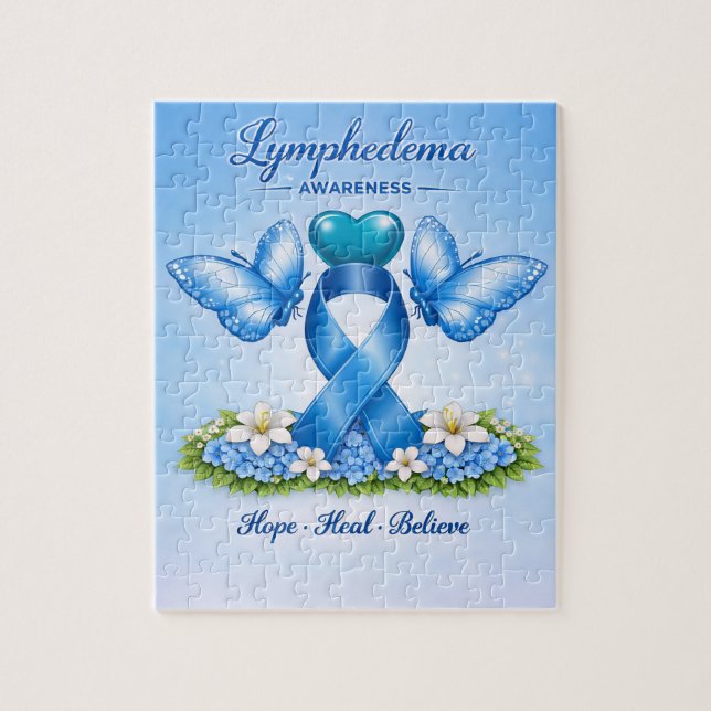 Lymphödem-Bewusstseins-Puzzle (Vertikal)
