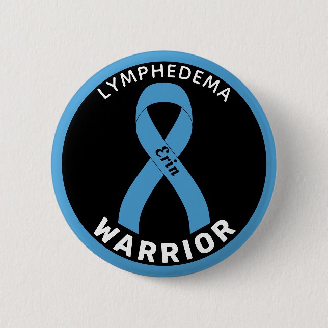 Lymphodeme-Ribbon-Schwarz-Taste Button (Vorderseite)