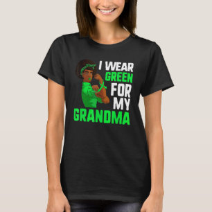 Lymphom Afro Schwarz Rosie Ich trage Grün für mei T-Shirt