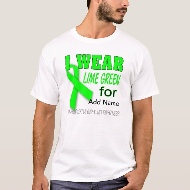 Lymphom Awareness Monat Personalizable T Shirt (Vorderseite)