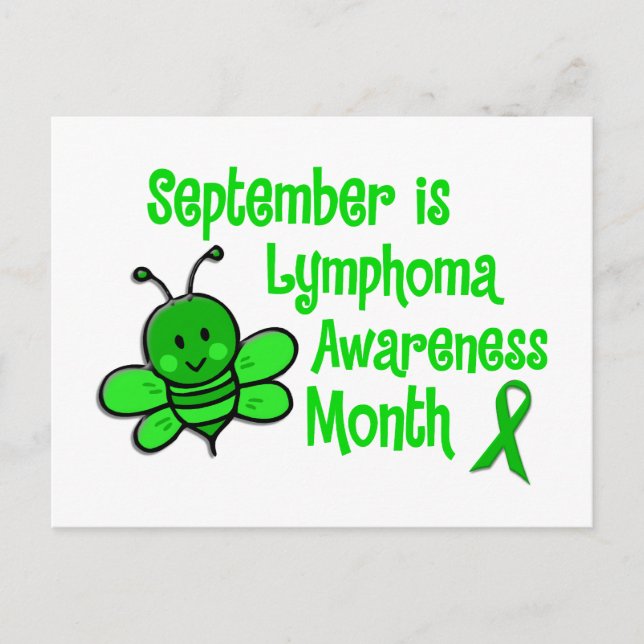 Lymphom Awareness Month Bee 1,3 Postkarte (Vorderseite)