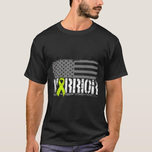 Lymphom Awareness Warrior Long Sleeve Shirt Ameri (Vorderseite)