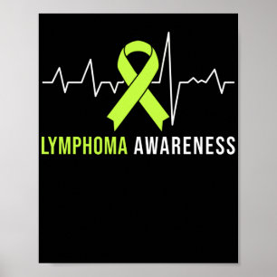 Lymphom Bewusstsein Herzschlag Poster