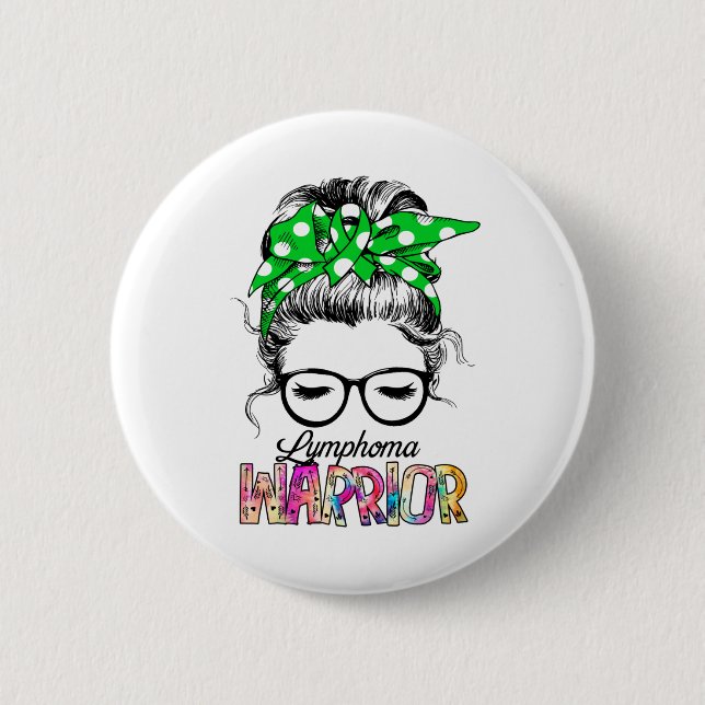 Lymphom Bewusstsein Monat Band Geschenke Button (Vorderseite)
