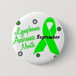 Lymphom-Bewusstseins-Monats-Blumen 1 Button