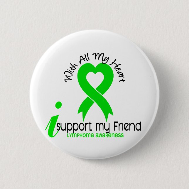 LYMPHOM I Unterstützung mein Freund Button (Vorderseite)