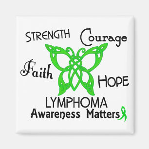 Lymphom-keltischer Schmetterling 3 Magnet