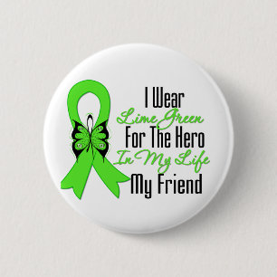 Lymphom-Krebs-Band mein Held mein Freund Button
