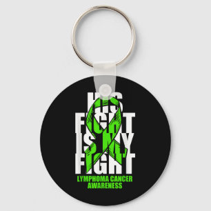 Lymphom Krebs Bewusstsein Lime Green Ribbon sein F Schlüsselanhänger