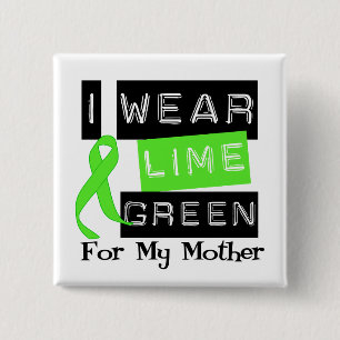 Lymphom-Limone grüne Band-Mutter Button