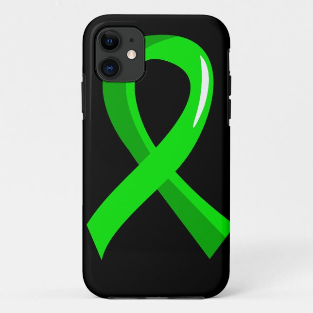 Lymphom-Limones grünes Band 3 Case-Mate iPhone Hülle (Rückseite)