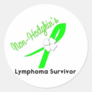 Lymphom - Non-Hodgkins Überlebender Runder Aufkleber