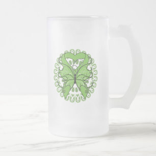 Lymphom-Schmetterlings-Kreis der Bänder Mattglas Bierglas