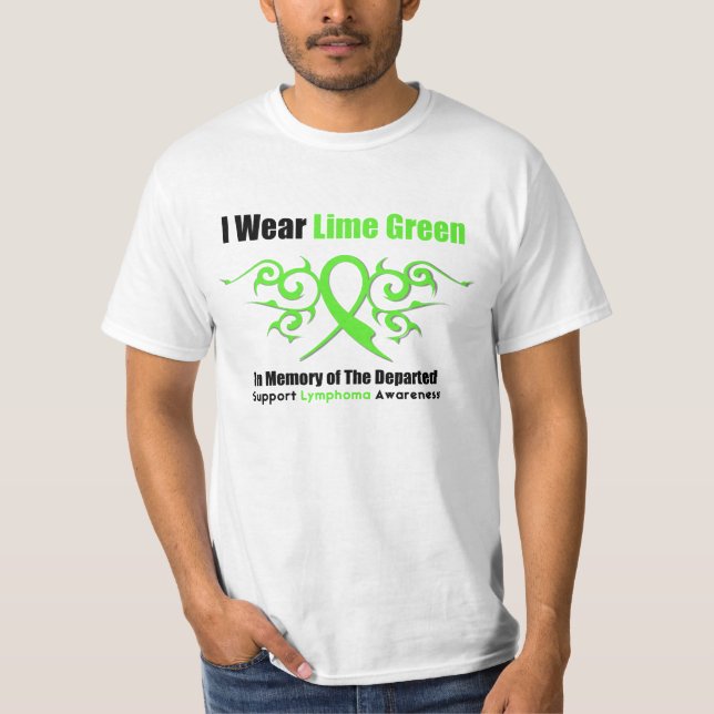 Lymphom-Stammes- Band für abgereist T-Shirt (Vorderseite)